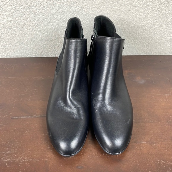 Munro Cate Black Leather Ankle Boots Booties Sz 9.5 - Picture 13 of 13